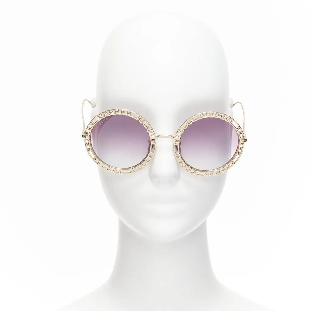 Gucci GG1113S Gold Metal Never worn - Front View