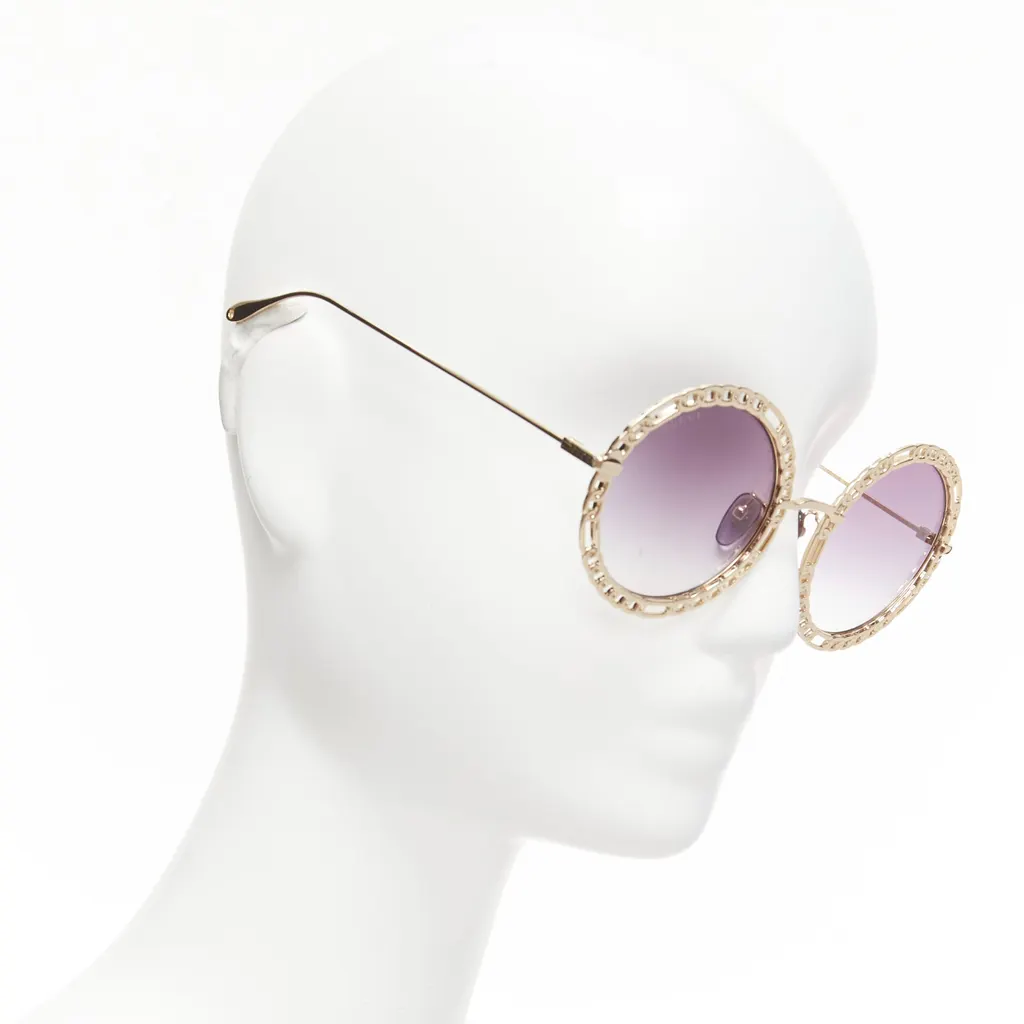 Gucci GG1113S Gold Metal Never worn - Inside View
