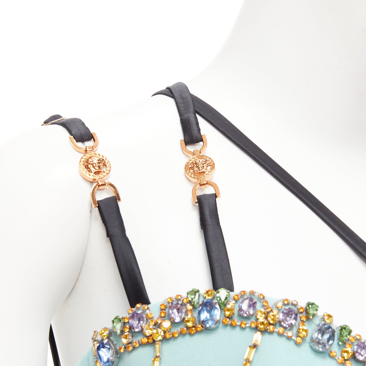 Versace Crystal Fan Top - Back view