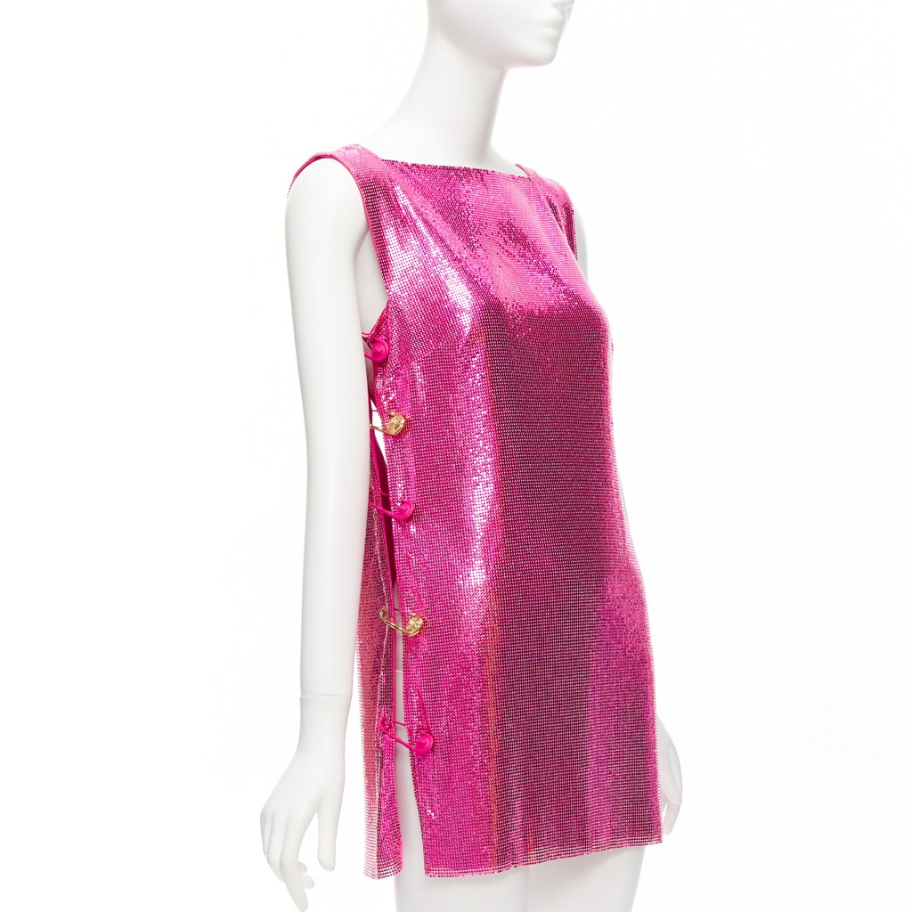 Versace Pink Chainmail Dress