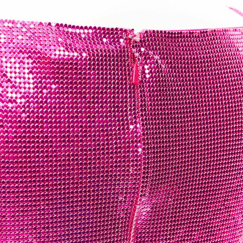 Versace Pink Chainmail Dress - Image 10