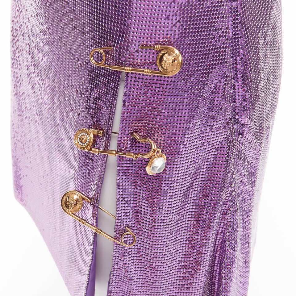 Versace Chainmail Pin Top - Back view