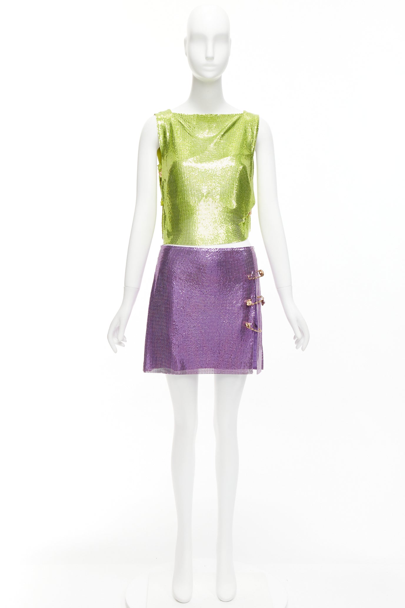 Versace Chainmail Pin Top - Image 14