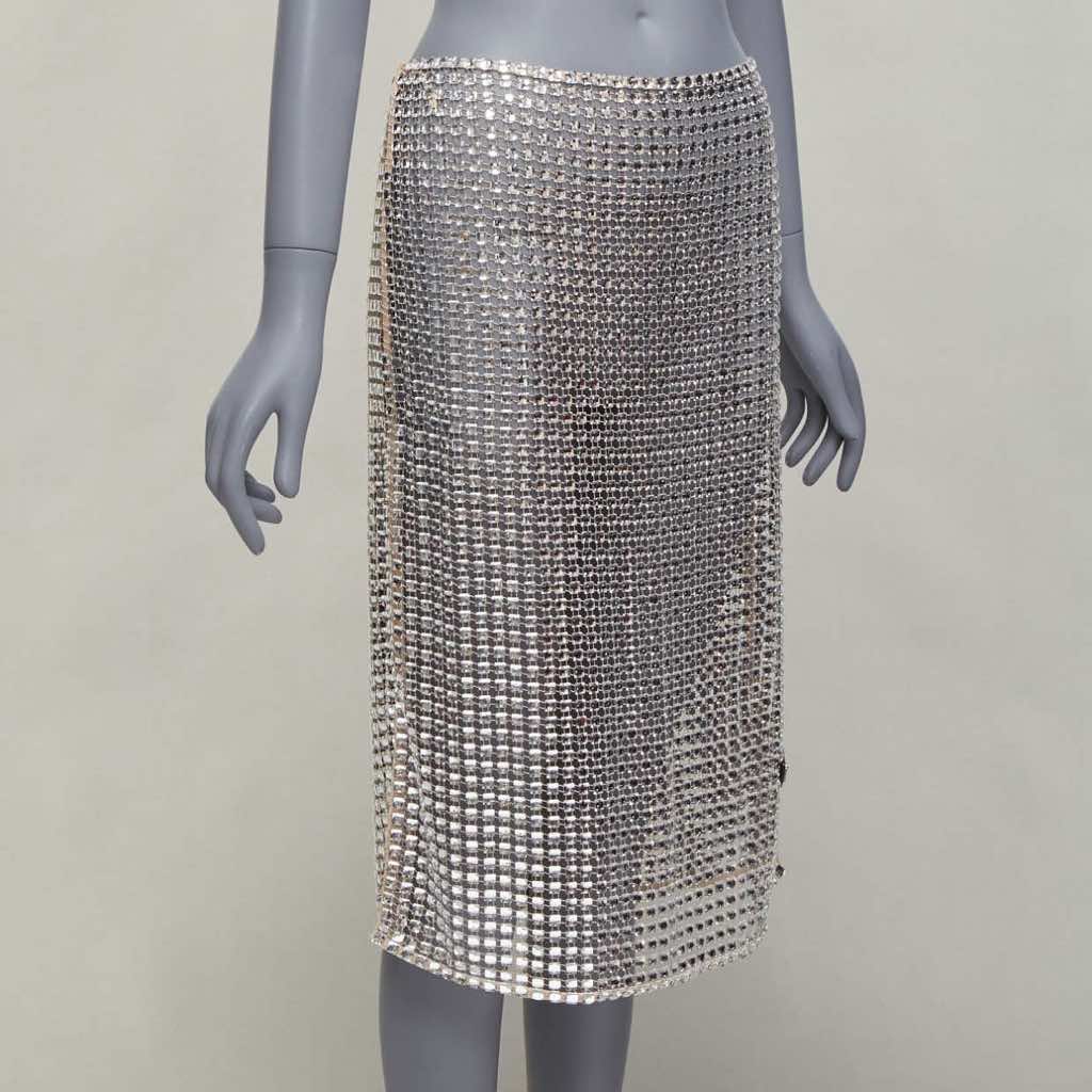 Prada Crystal Mesh Skirt - 4