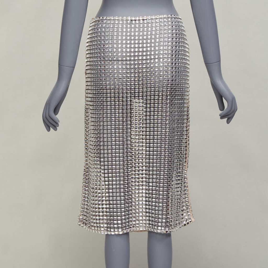 Prada Crystal Mesh Skirt - Detail 1