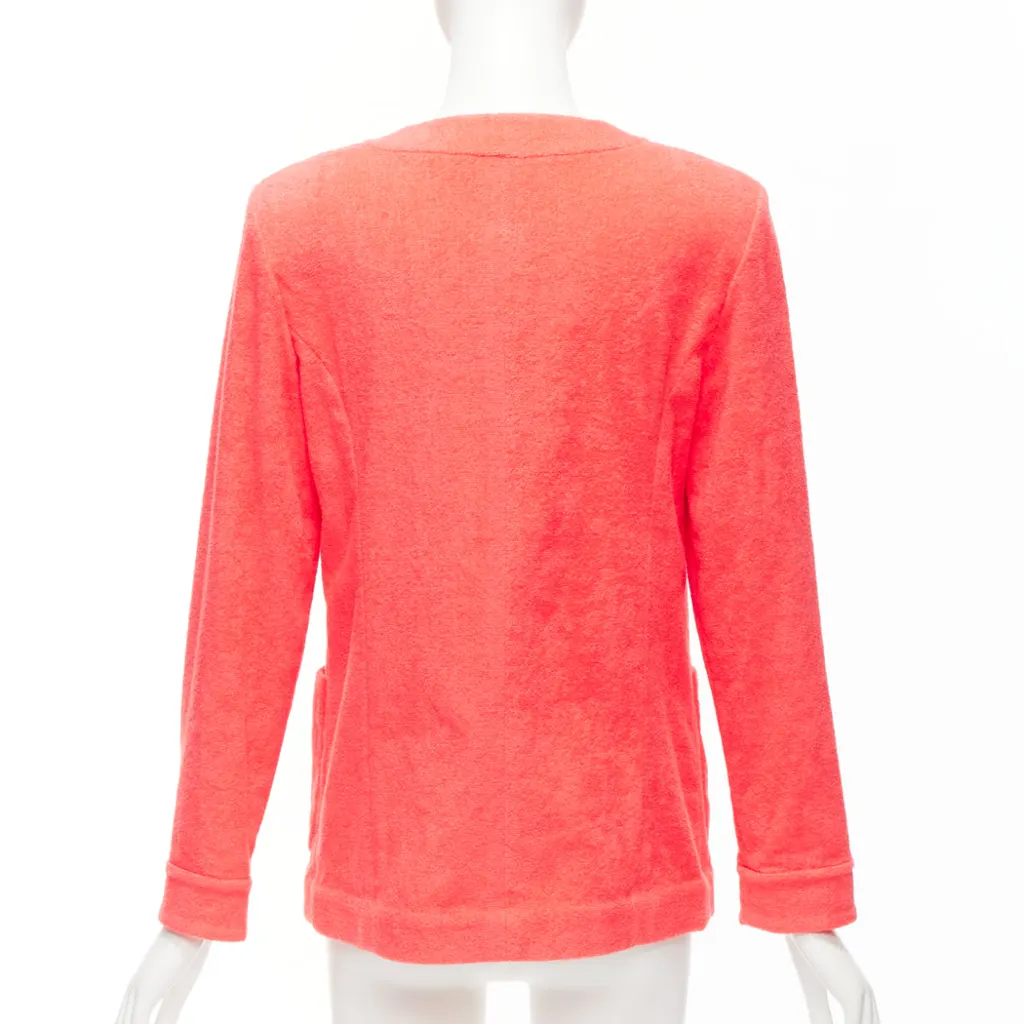 Chanel Pink Terry Jacket Pink Cotton Very good - Box View