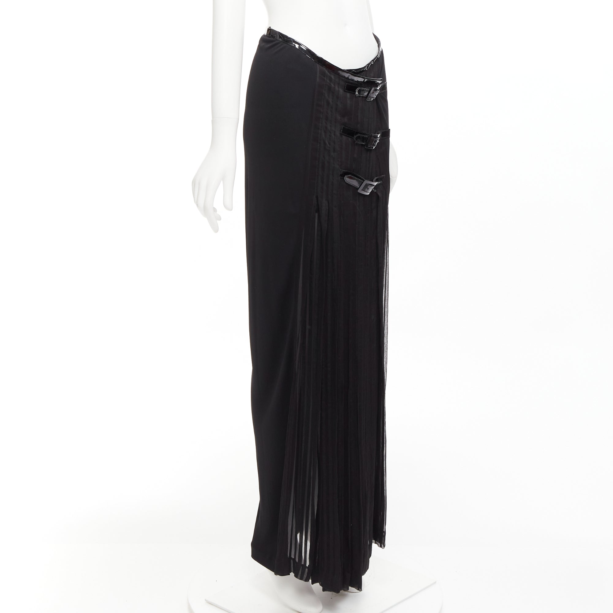 Jean Paul Gaultier Bondage Plisse Skirt - Image 6