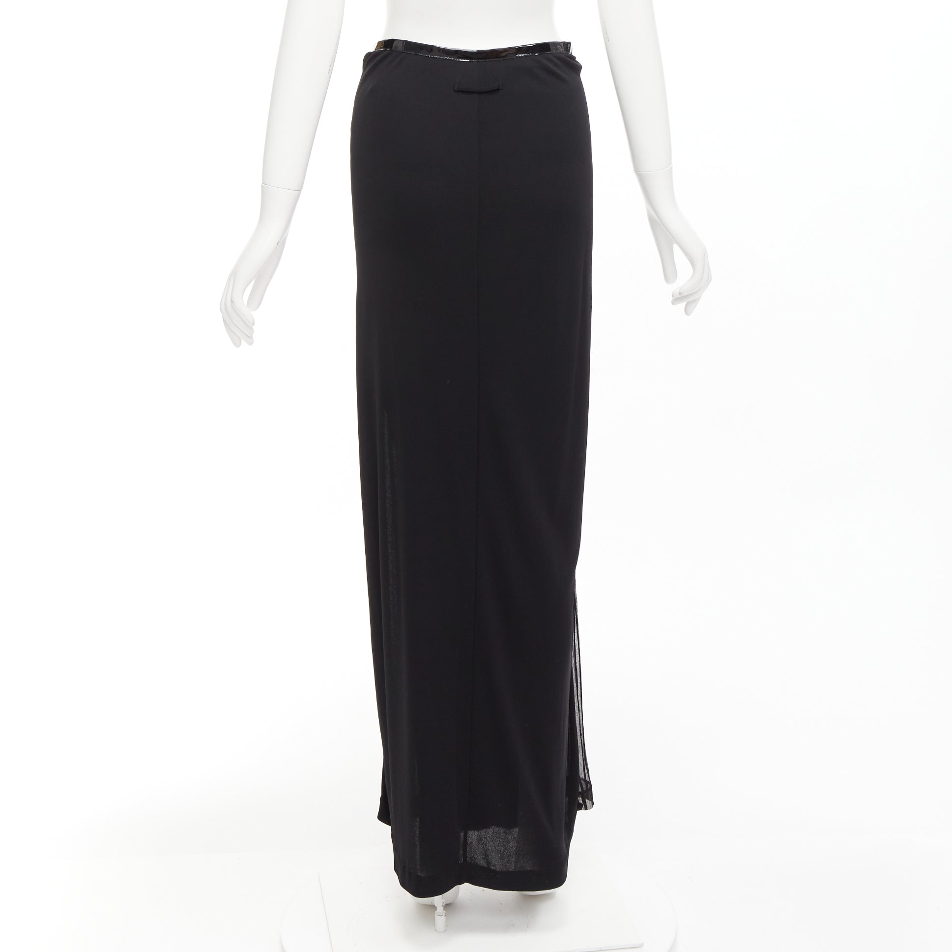 Jean Paul Gaultier Bondage Plisse Skirt - Side view