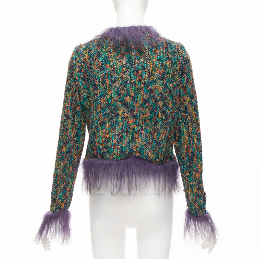 Emanuel Ungaro Green Tweed Jacket - Detail 1