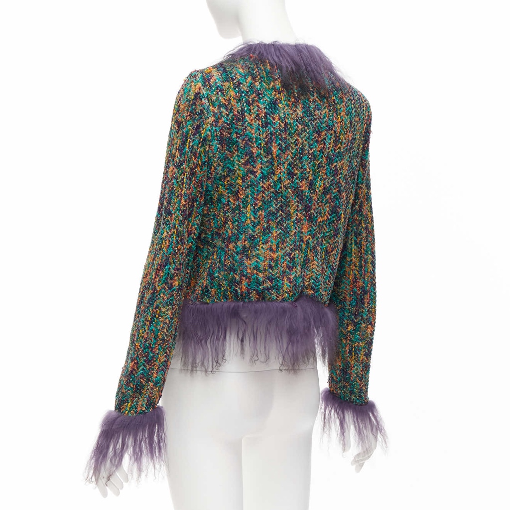 Emanuel Ungaro Green Tweed Jacket - Detail 2