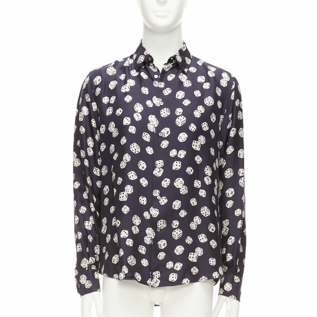 Louis Vuitton Navy Print Shirt