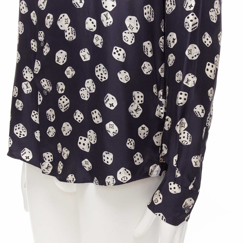 Louis Vuitton Navy Print Shirt - Detail 2