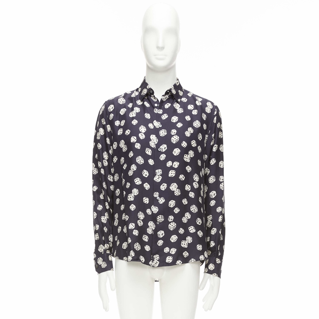 Louis Vuitton Navy Print Shirt - Image 11