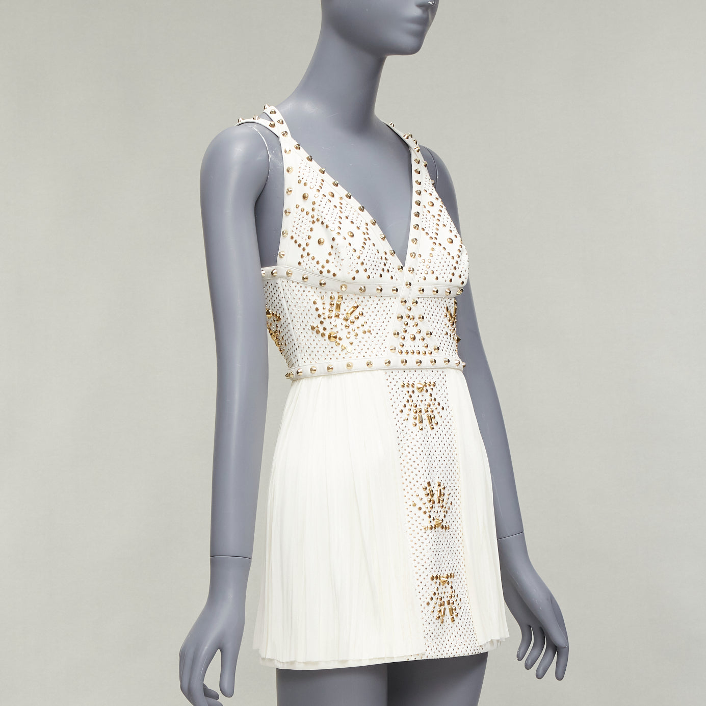Versace Studded Skirt Dress - Image 6