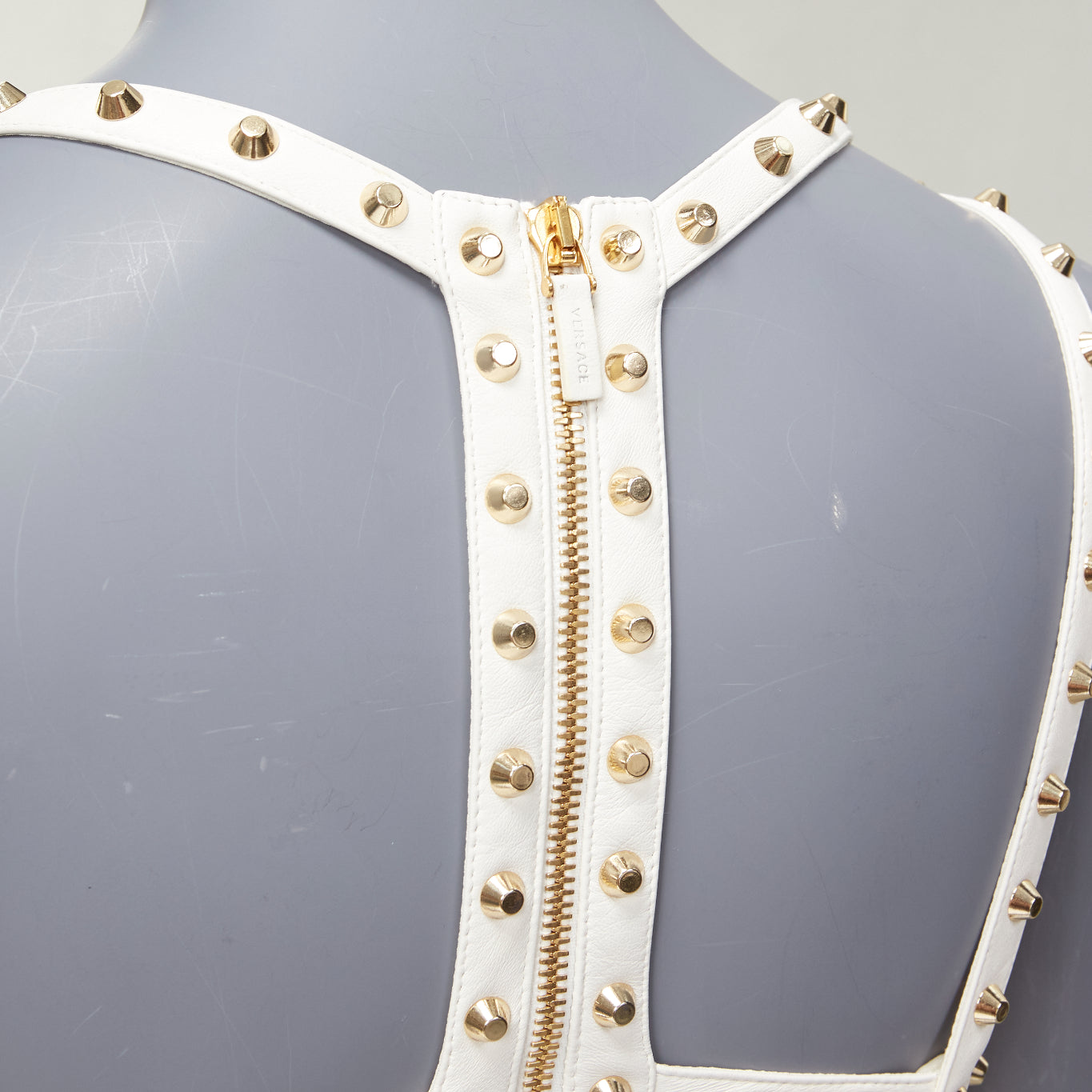 Versace Studded Skirt Dress - Image 10