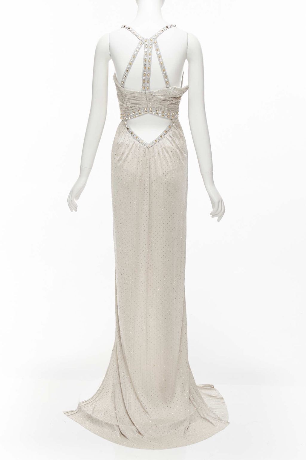 Versace Crystal Harness Dress - Side view