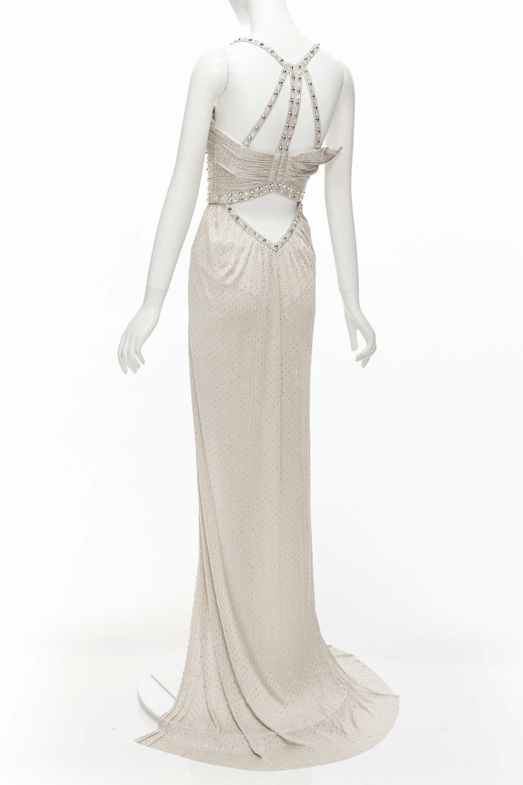 Versace Crystal Harness Dress - Detail 1