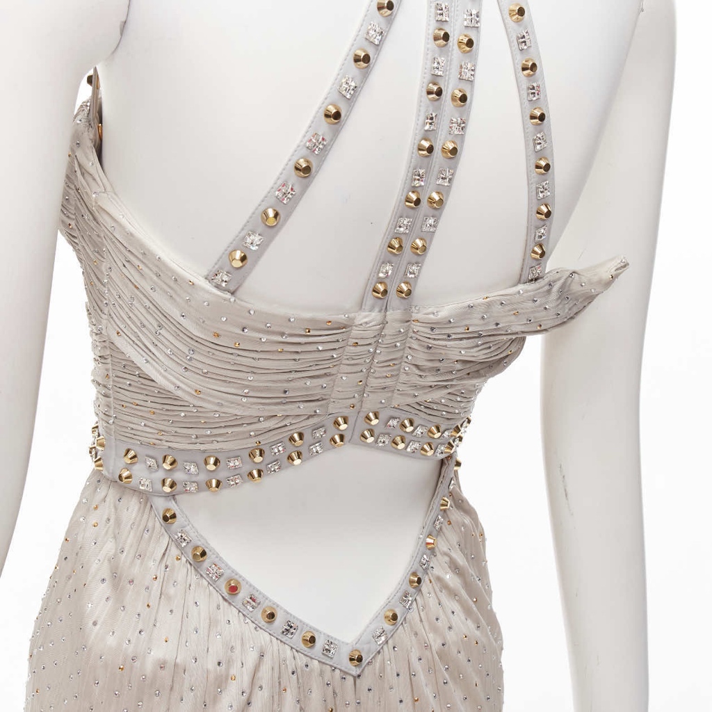 Versace Crystal Harness Dress - Detail 2