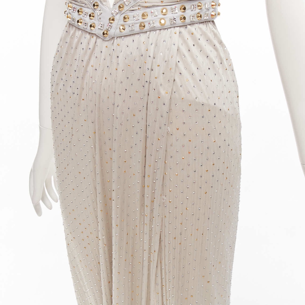 Versace Crystal Harness Dress - Image 11