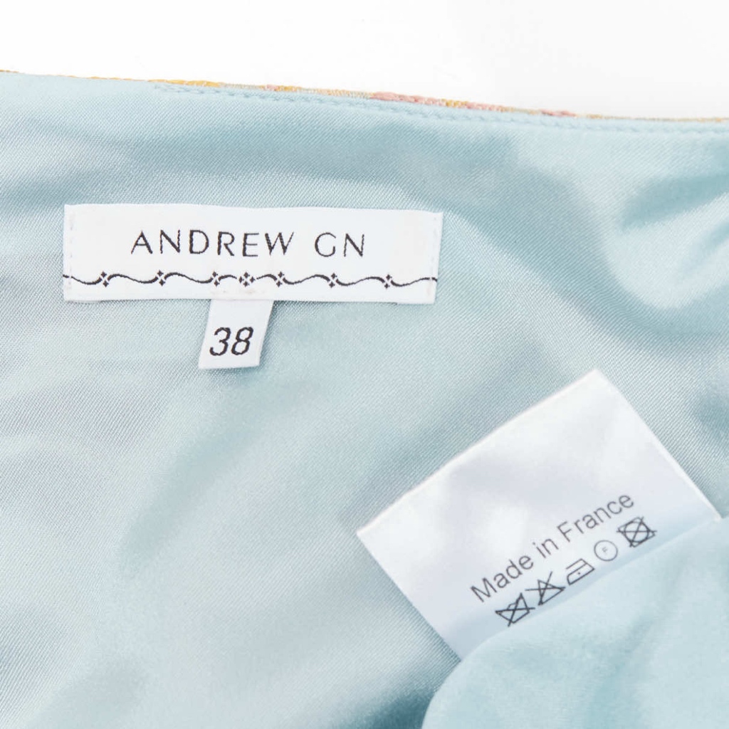 Andrew Gn Lurex Belted Dress - Image 10