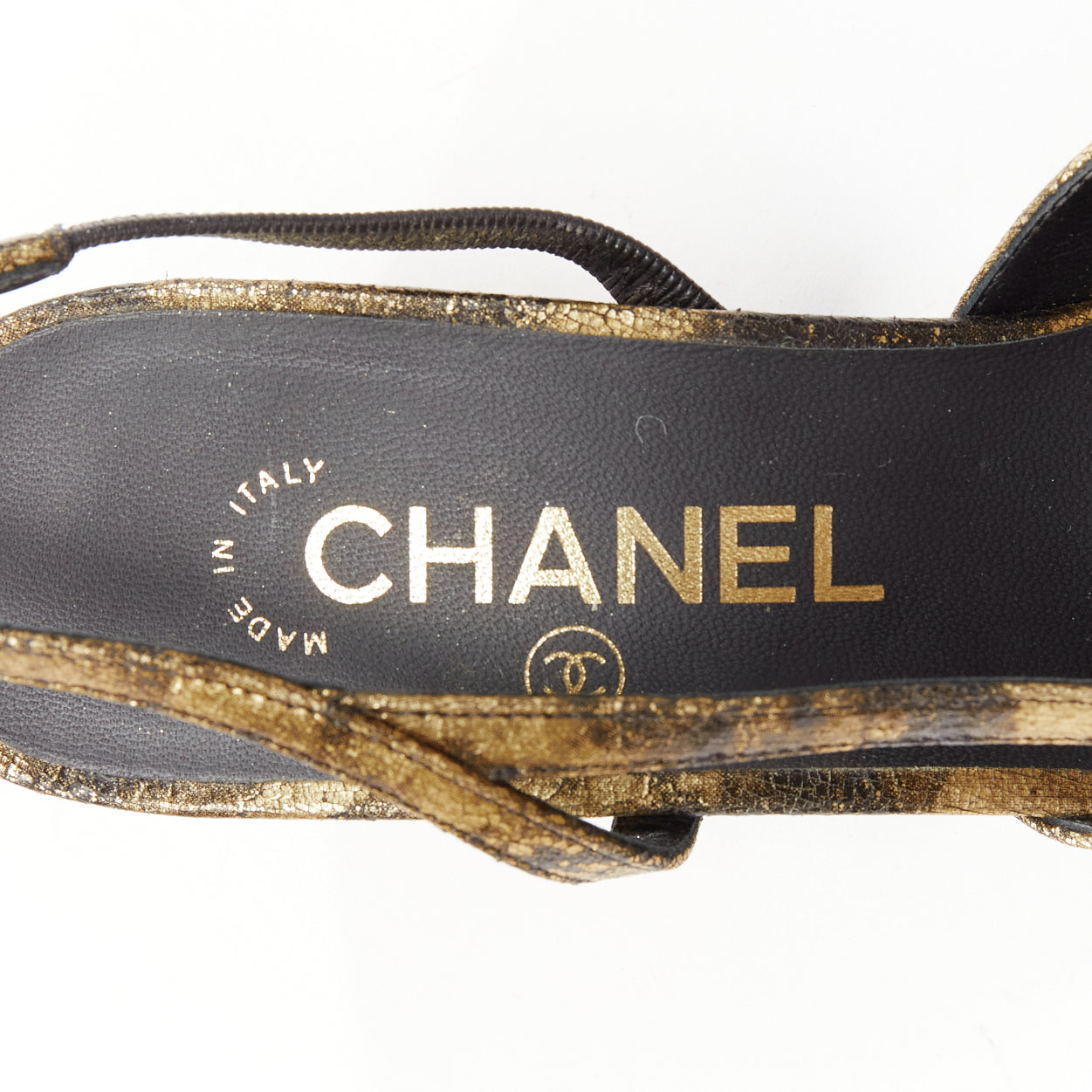 Chanel CC Toe Sling Pumps - Image 10
