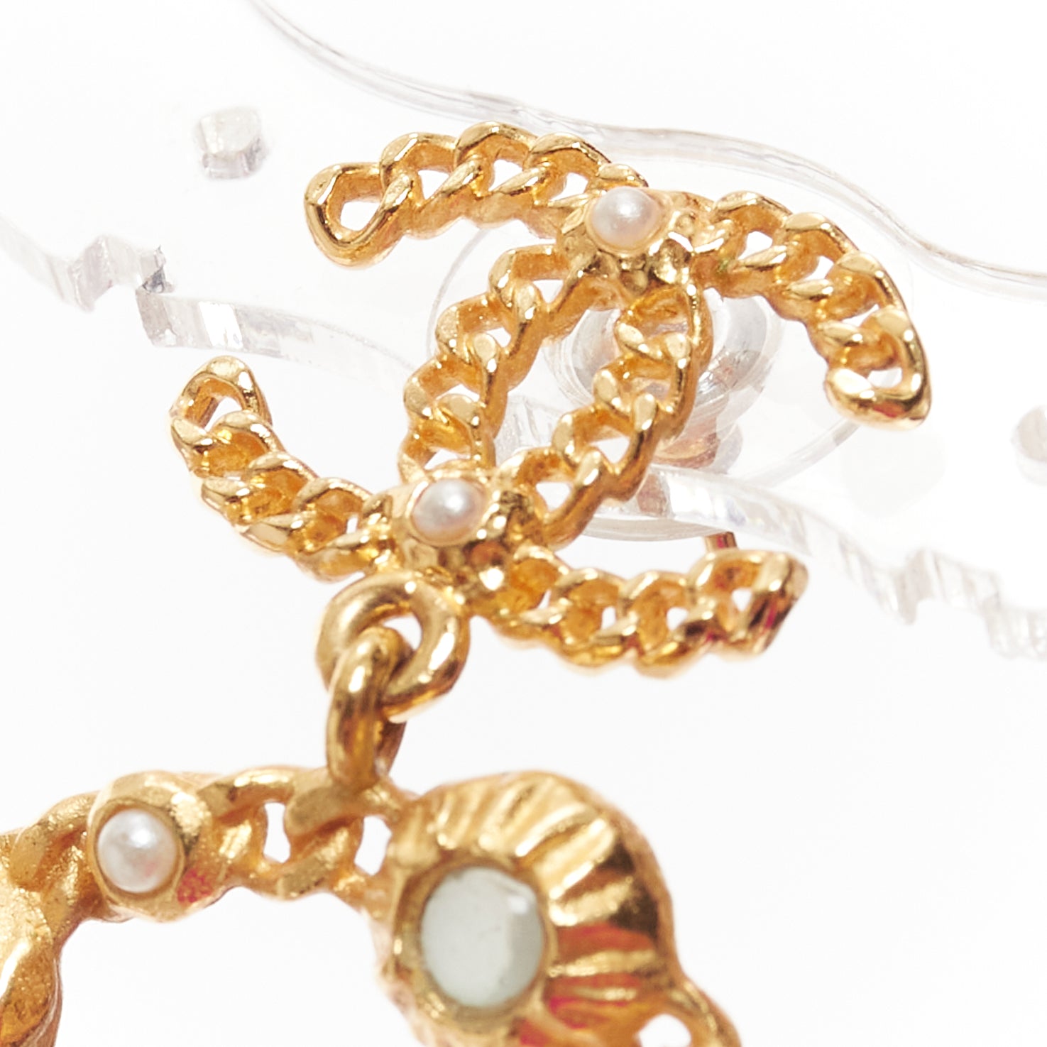 Chanel Beaded Chandelier Earrings - Detail 1