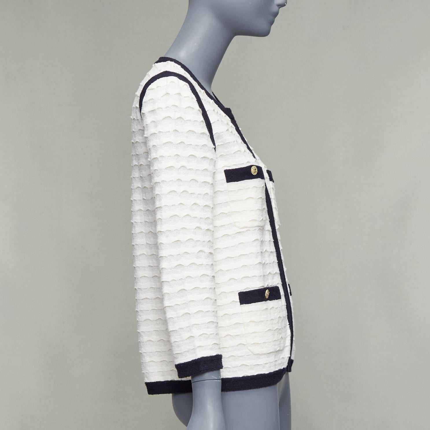 Chanel Gold Pocket Cardigan - 4