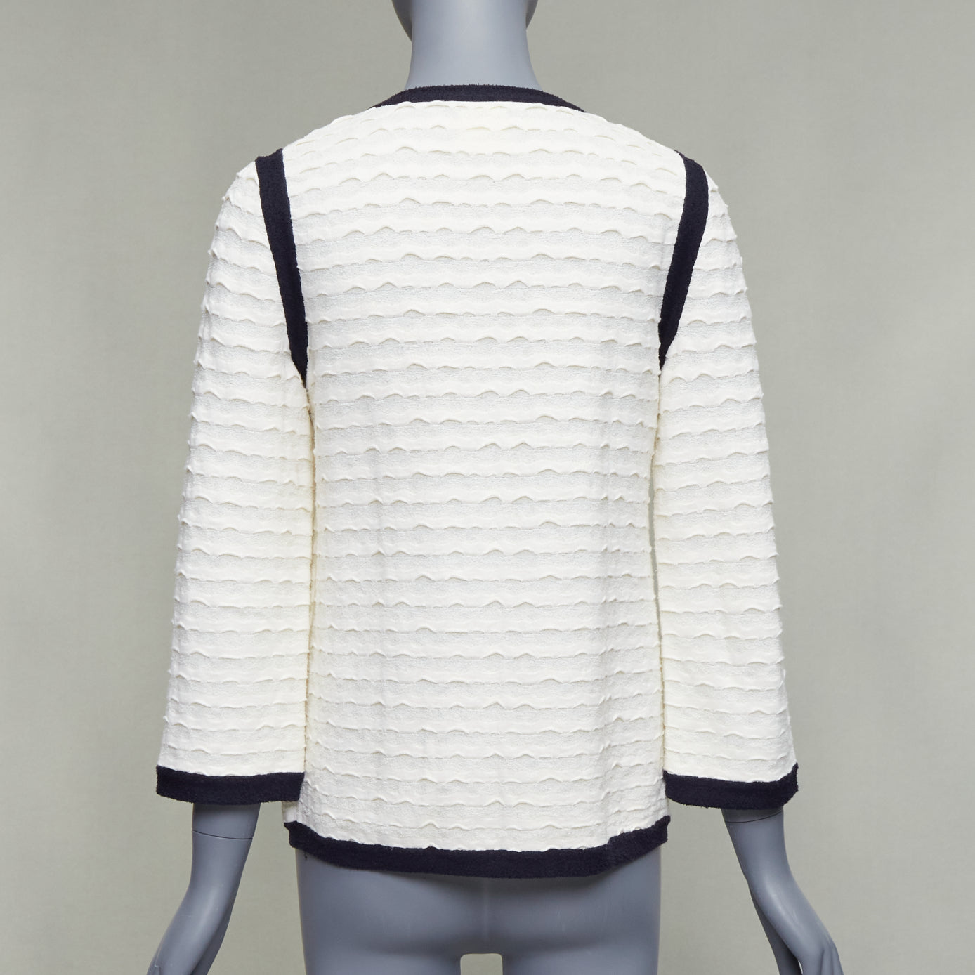 Chanel Gold Pocket Cardigan - Side view