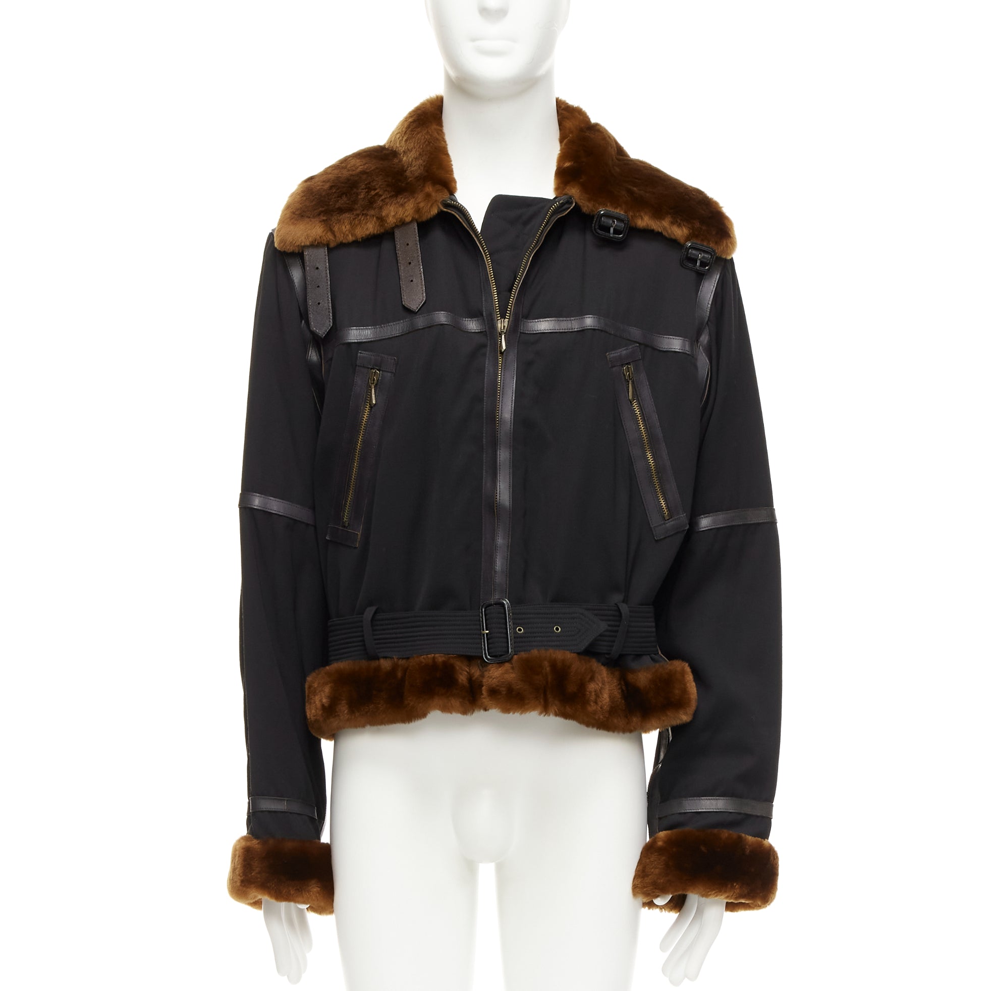 Jean Paul Gaultier Black Aviator Jacket