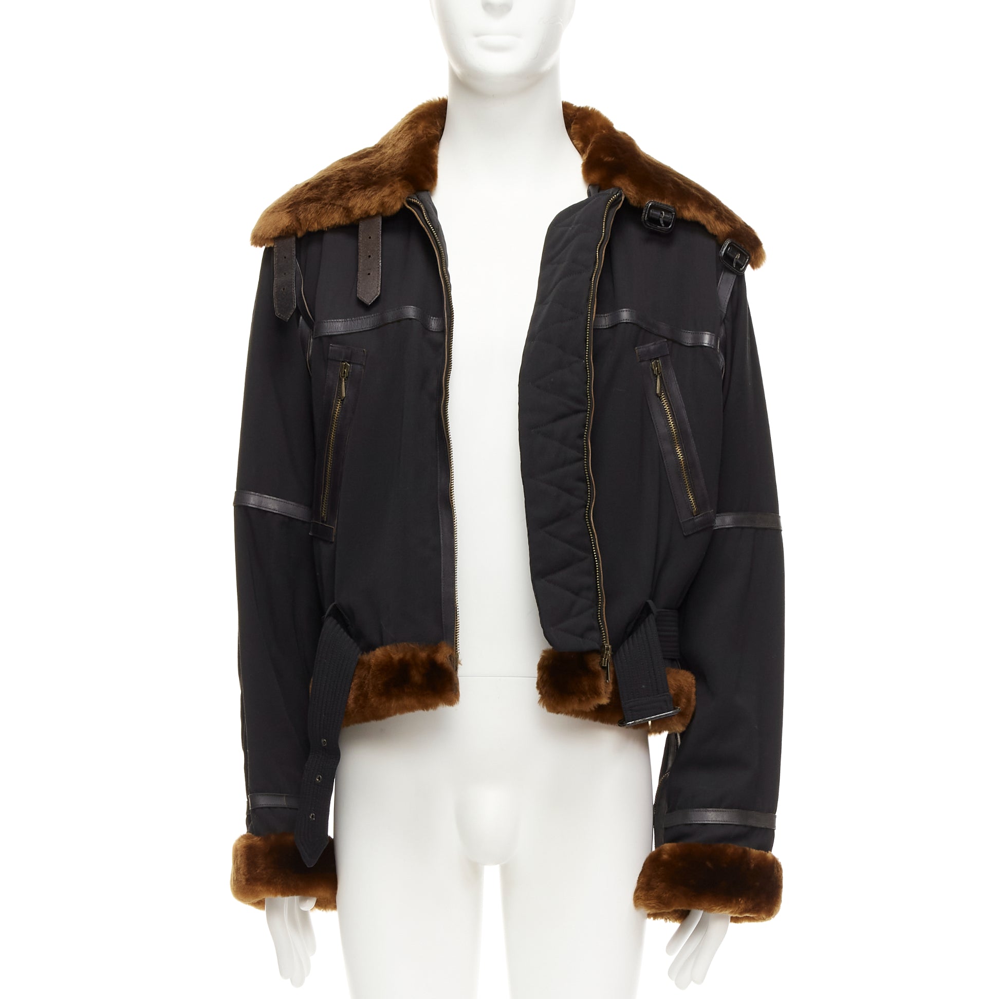 Jean Paul Gaultier Black Aviator Jacket - Image 6