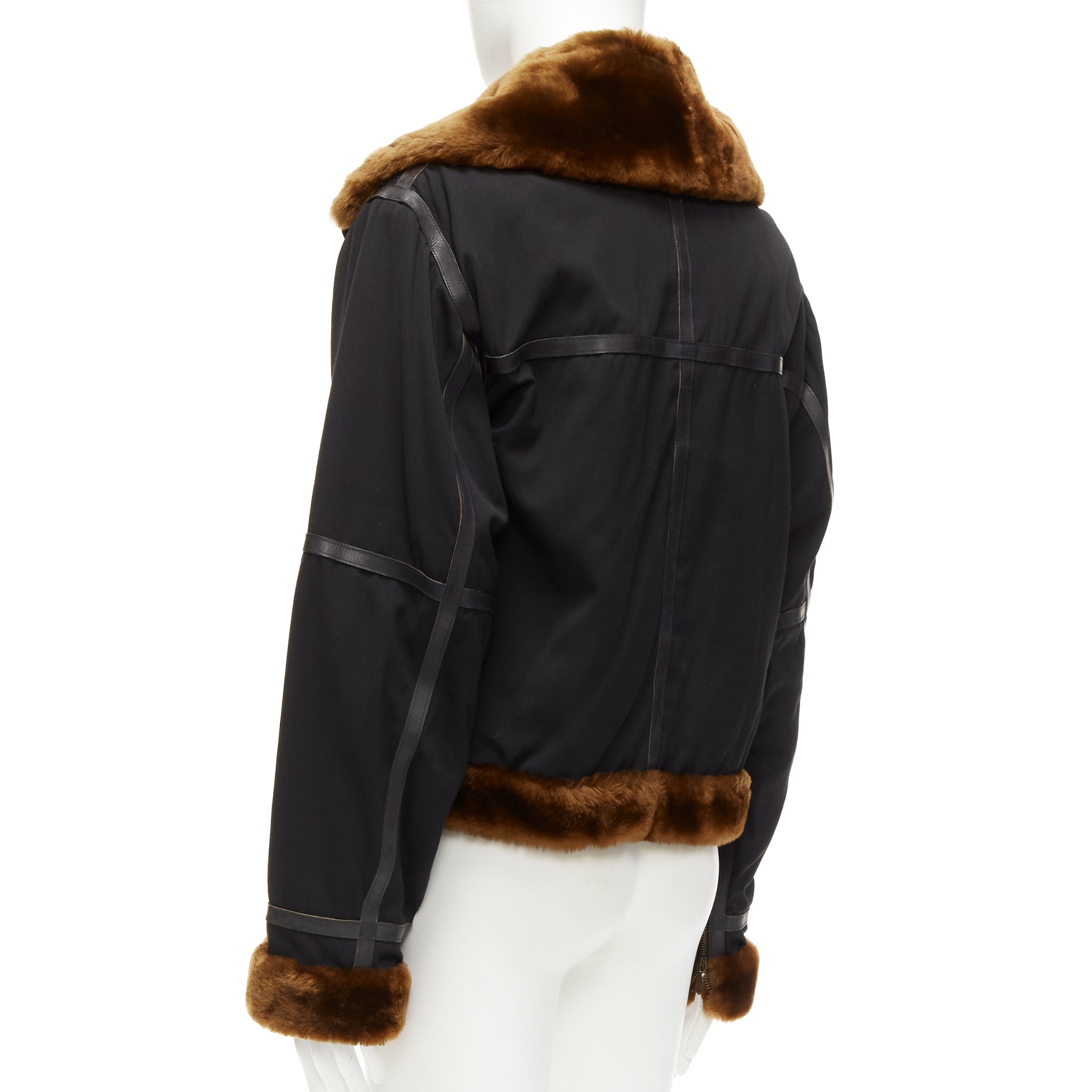 Jean Paul Gaultier Black Aviator Jacket - Detail 2