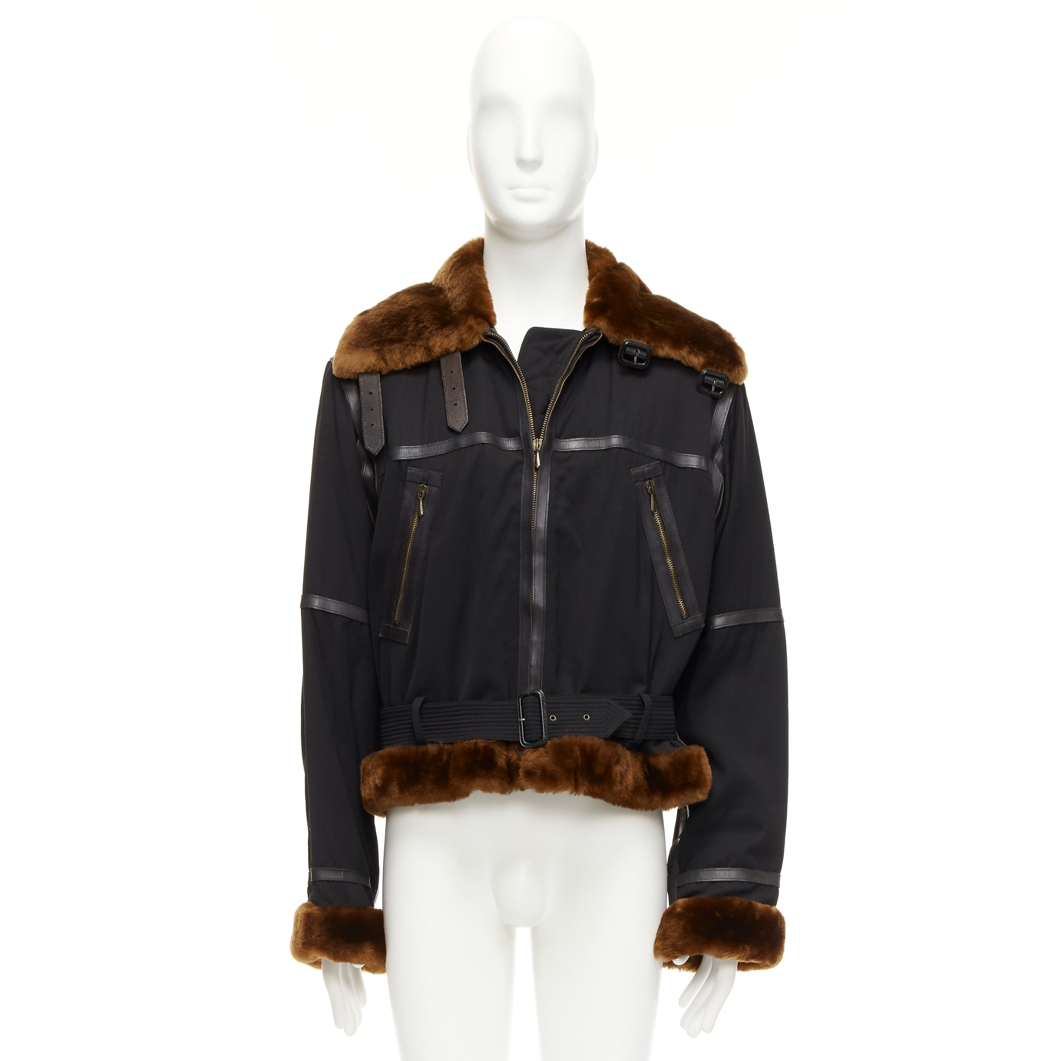 Jean Paul Gaultier Black Aviator Jacket - Image 13