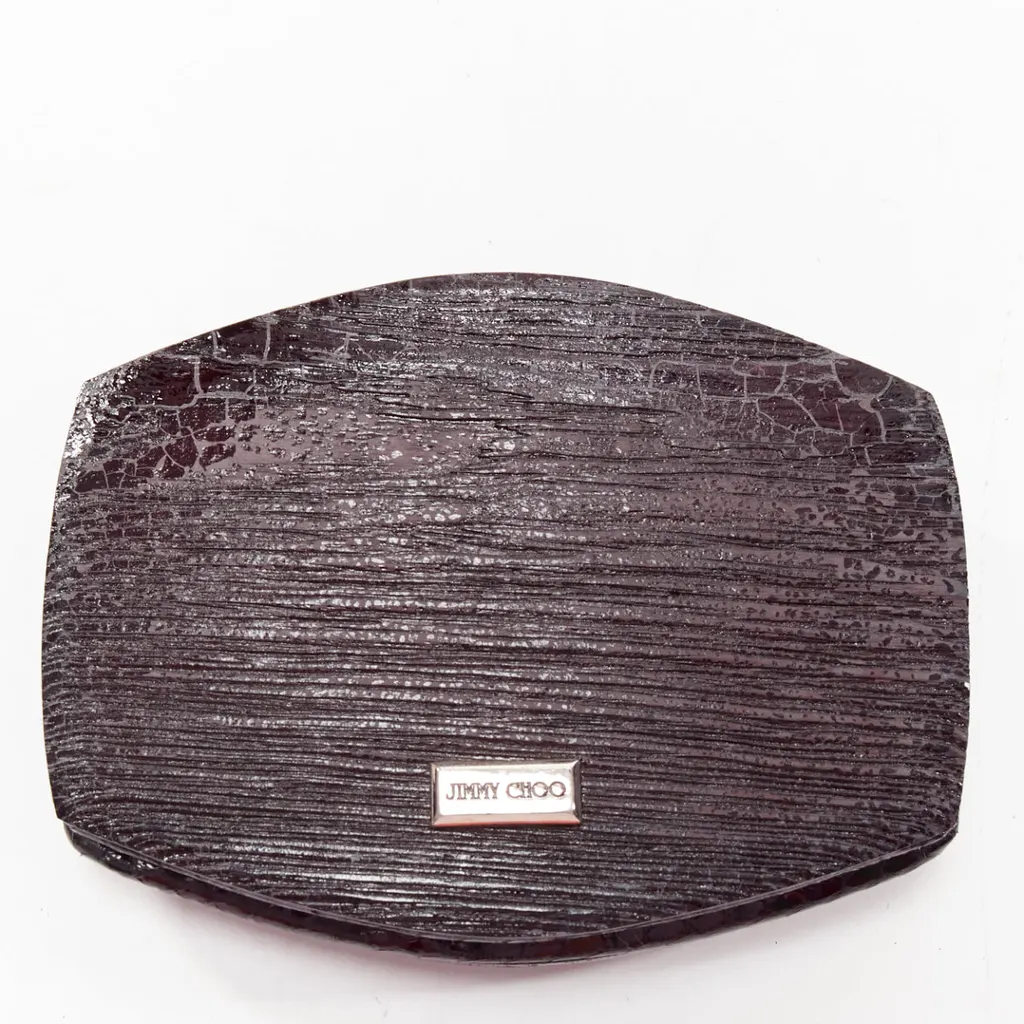 Jimmy Choo Star Crystal Clutch Black Plastic Good - Model View