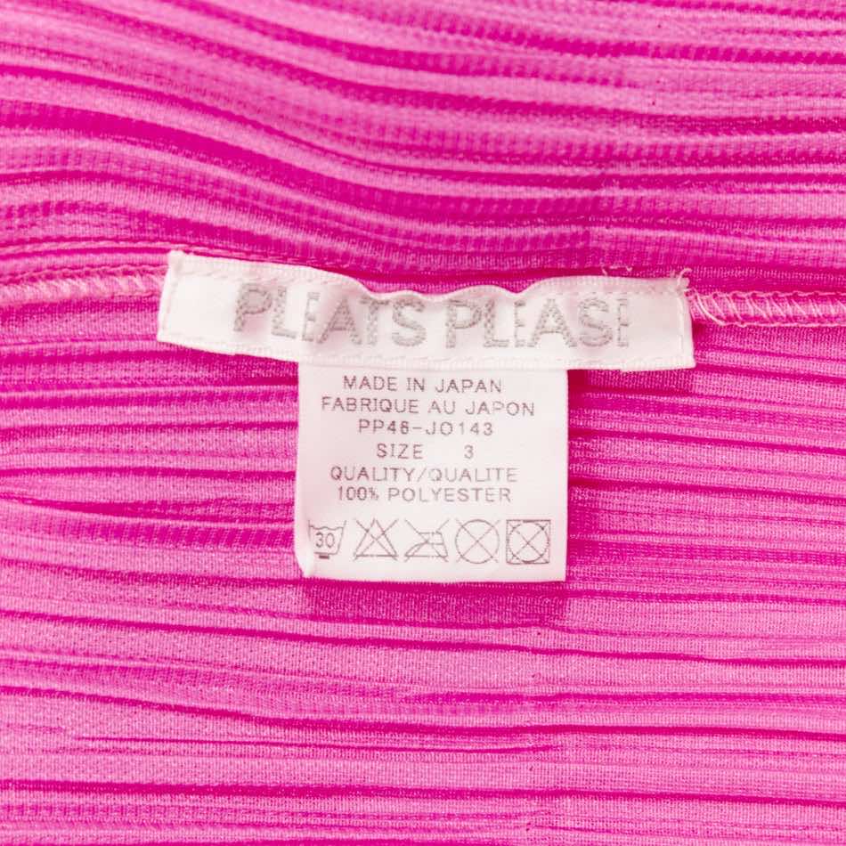 Issey Miyake Pink Pleated Cardigan - Image 11