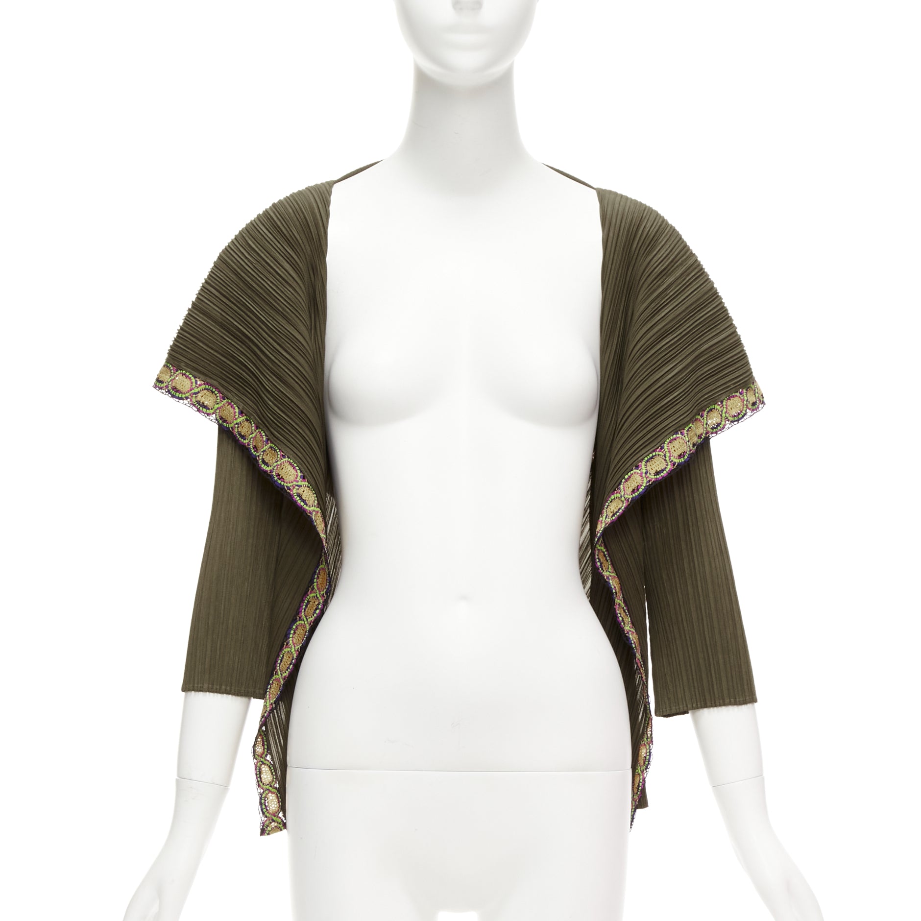 Issey Miyake Applique Hooded Jacket