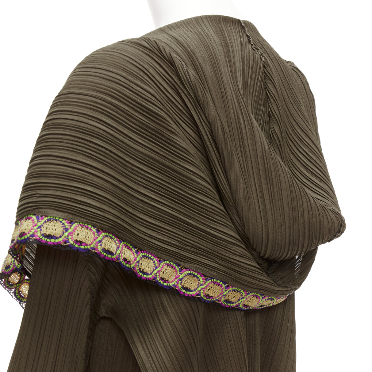 Issey Miyake Applique Hooded Jacket - Back view