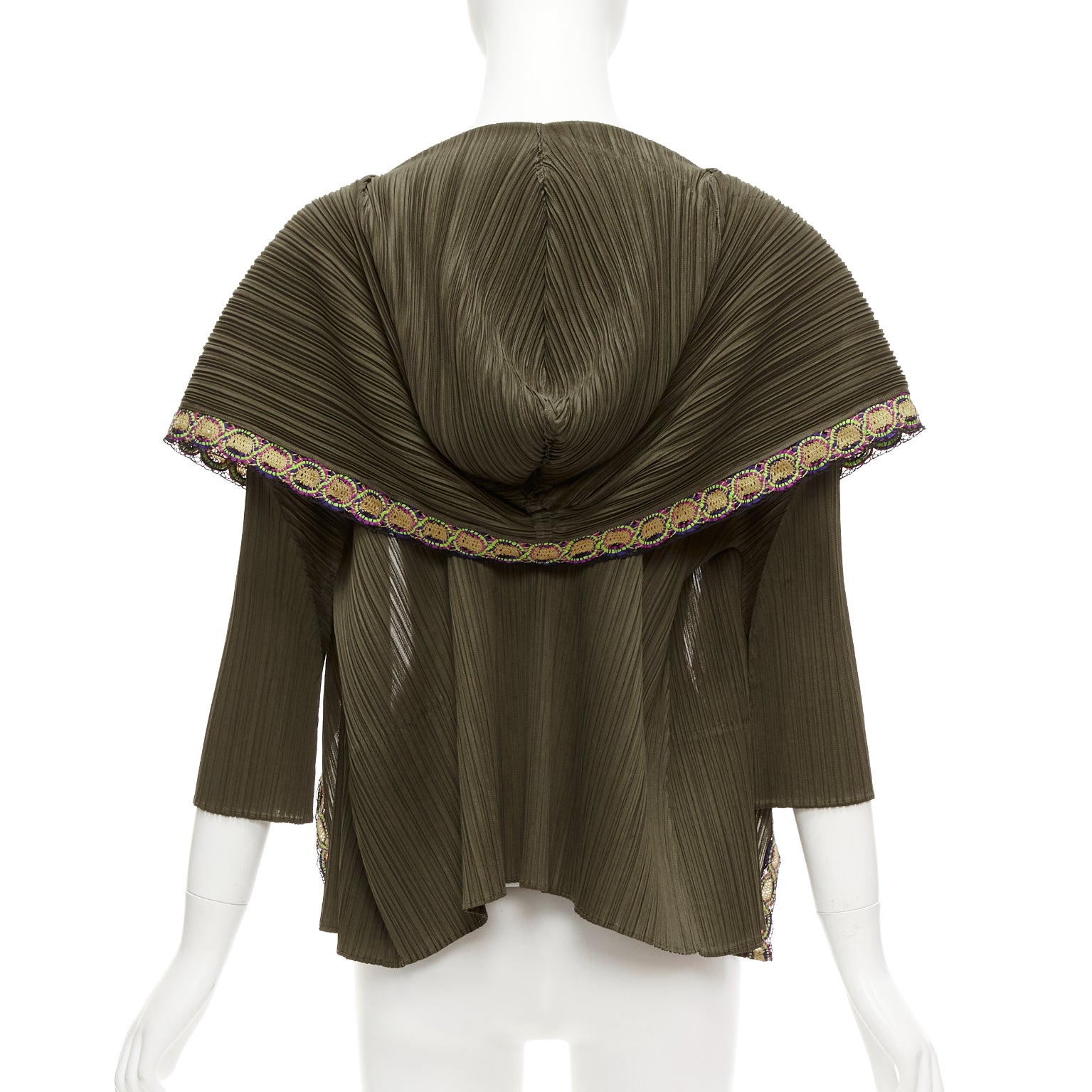 Issey Miyake Applique Hooded Jacket - Side view