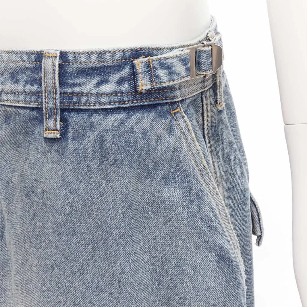Balenciaga Cargo Denim Skirt Blue Never worn, with tag - Back View