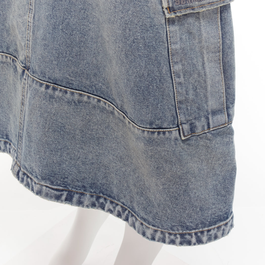 Balenciaga Cargo Denim Skirt - Detail 2