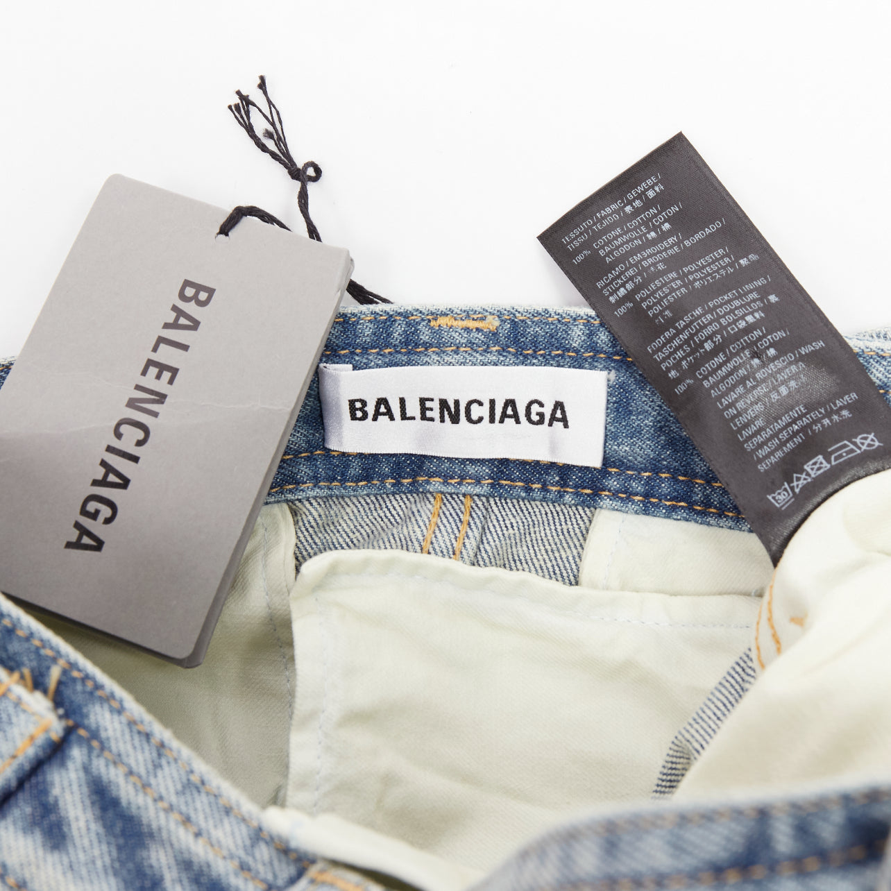 Balenciaga Cargo Denim Skirt - Image 10