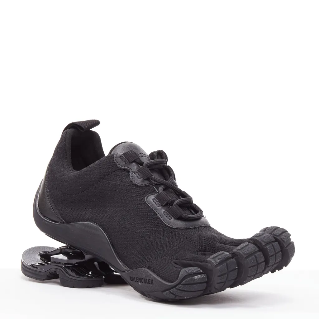 Balenciaga Vibram Toe Sneakers Black Very good - Back View