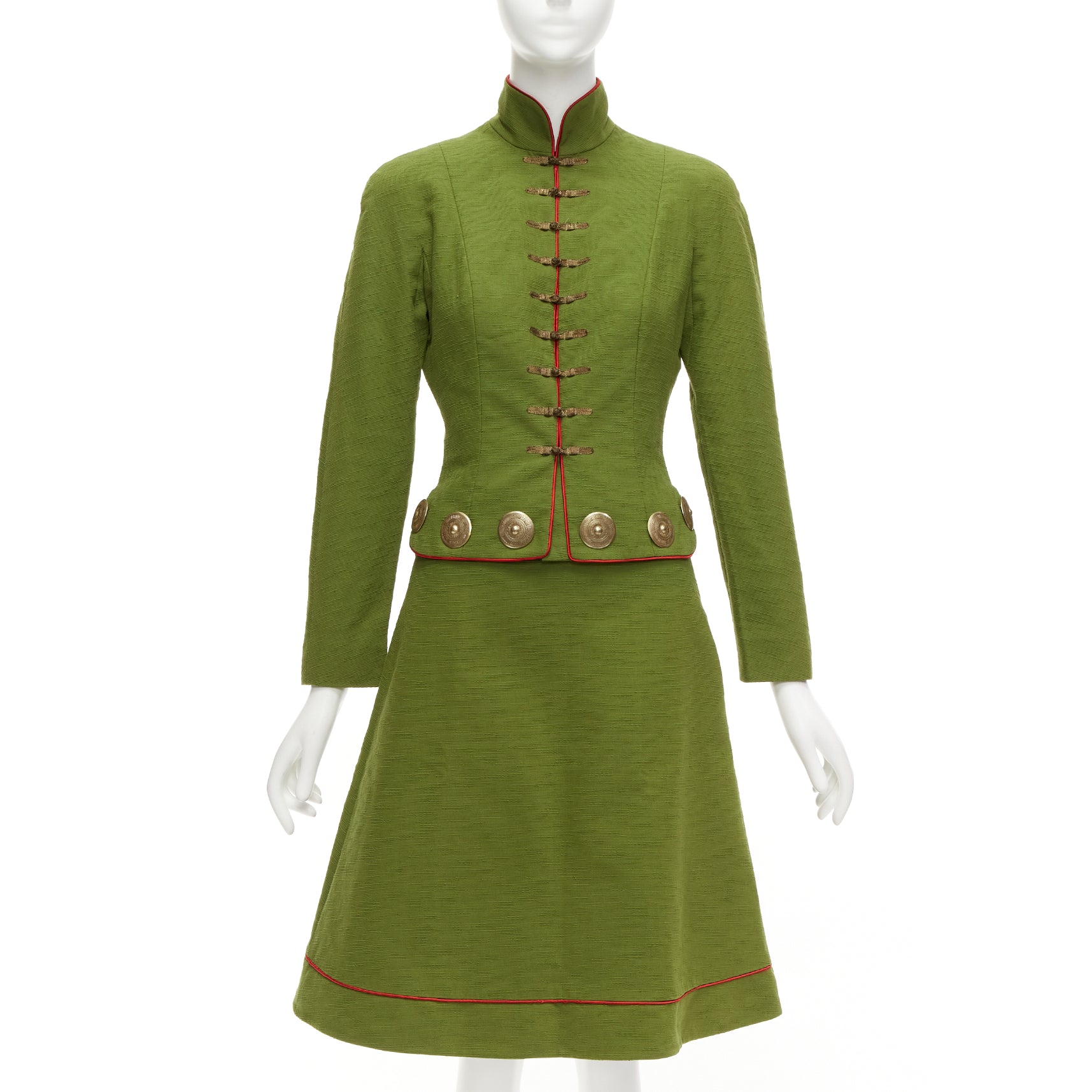 Dior Green Skirt Suit