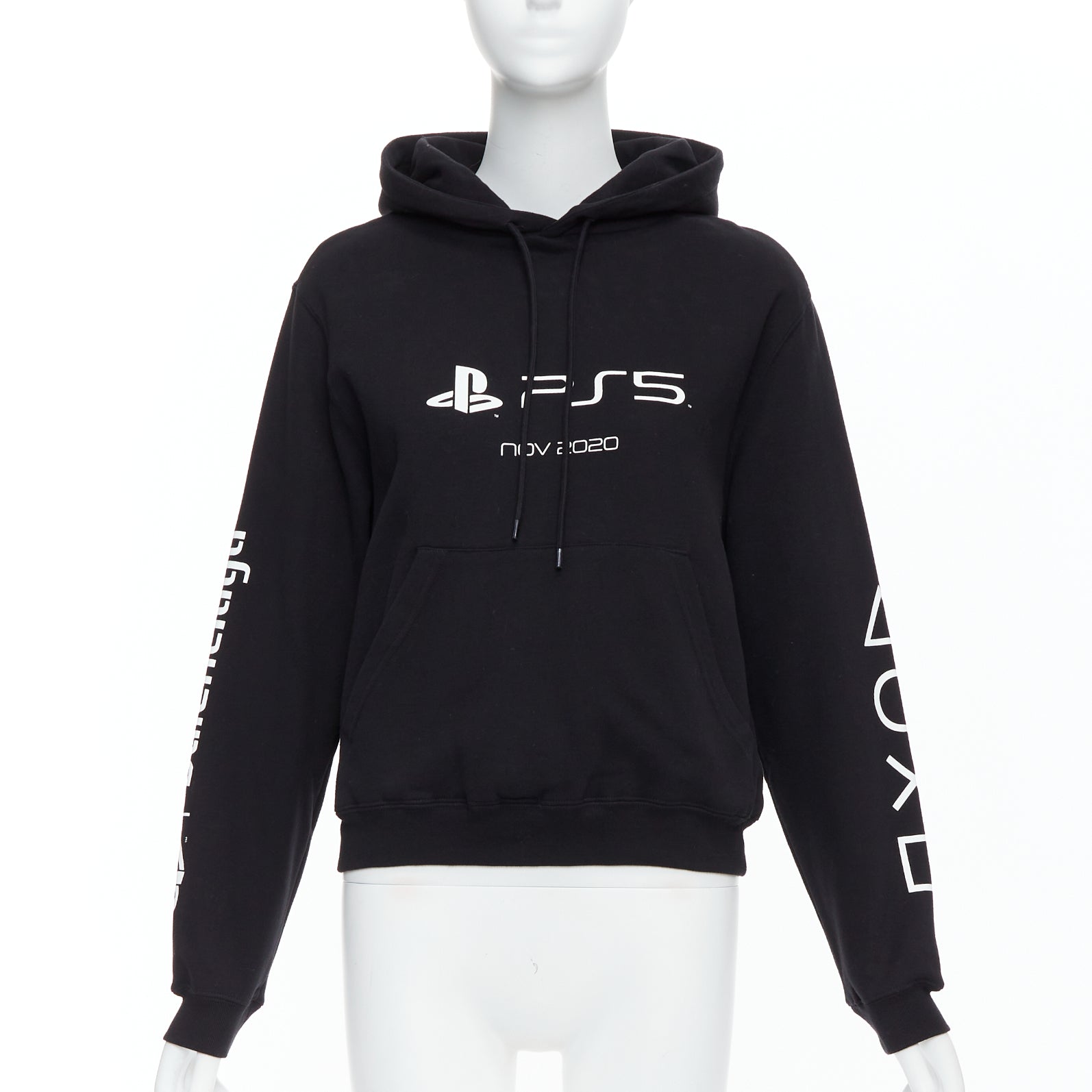 Balenciaga Logo Fitted Hoodie