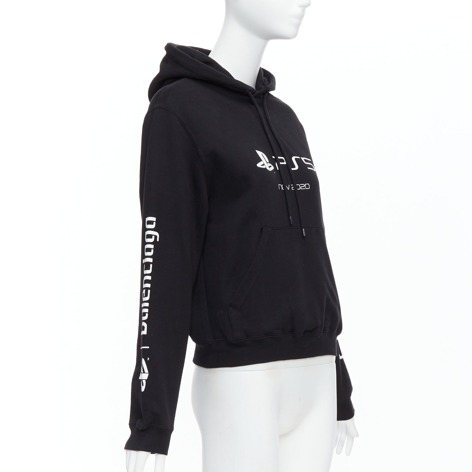 Balenciaga Logo Fitted Hoodie - Image 6