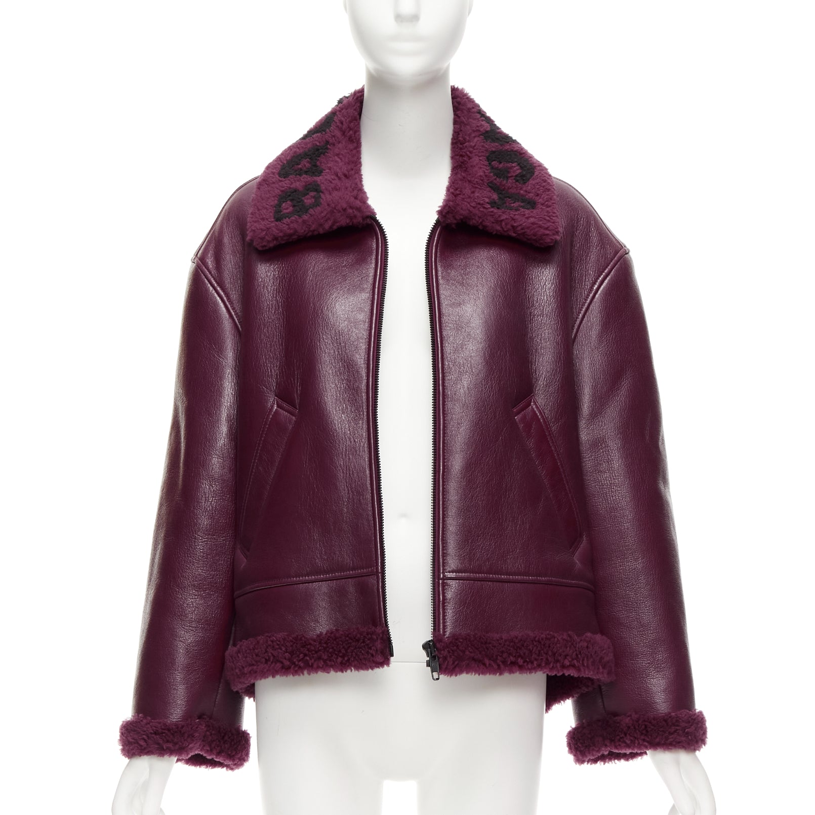 Balenciaga Shearling Biker Jacket