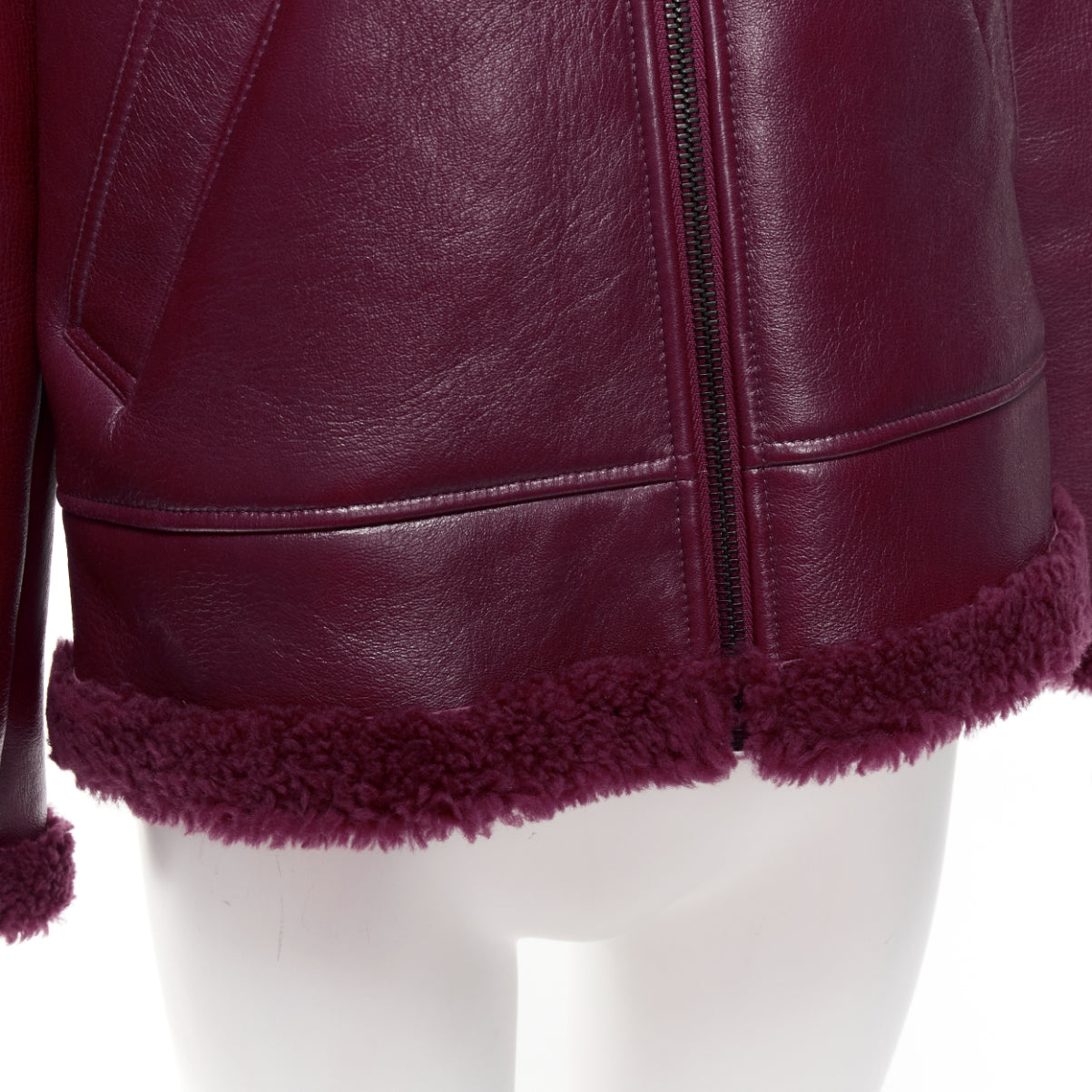 Balenciaga Shearling Biker Jacket - Image 10