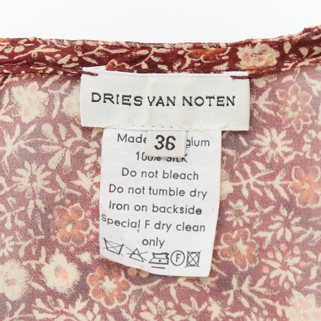 Dries Van Noten Fur Floral Crop Top - Image 10
