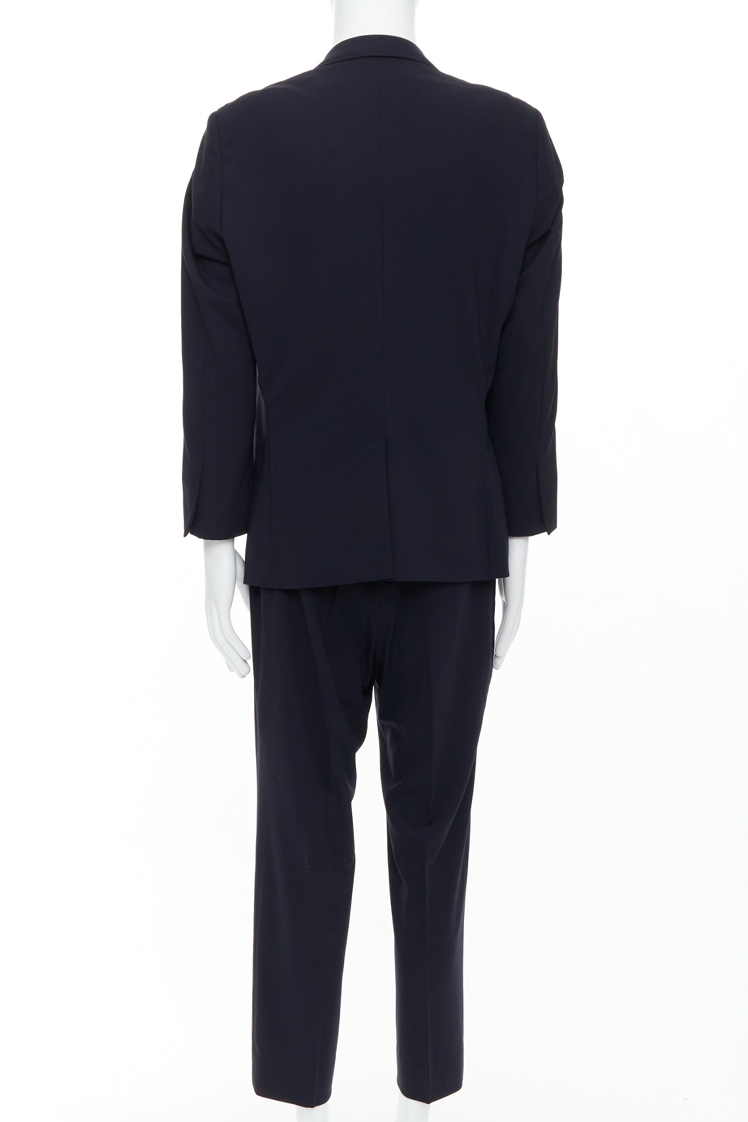 Gucci Navy GG Monogram Blazer - Side view