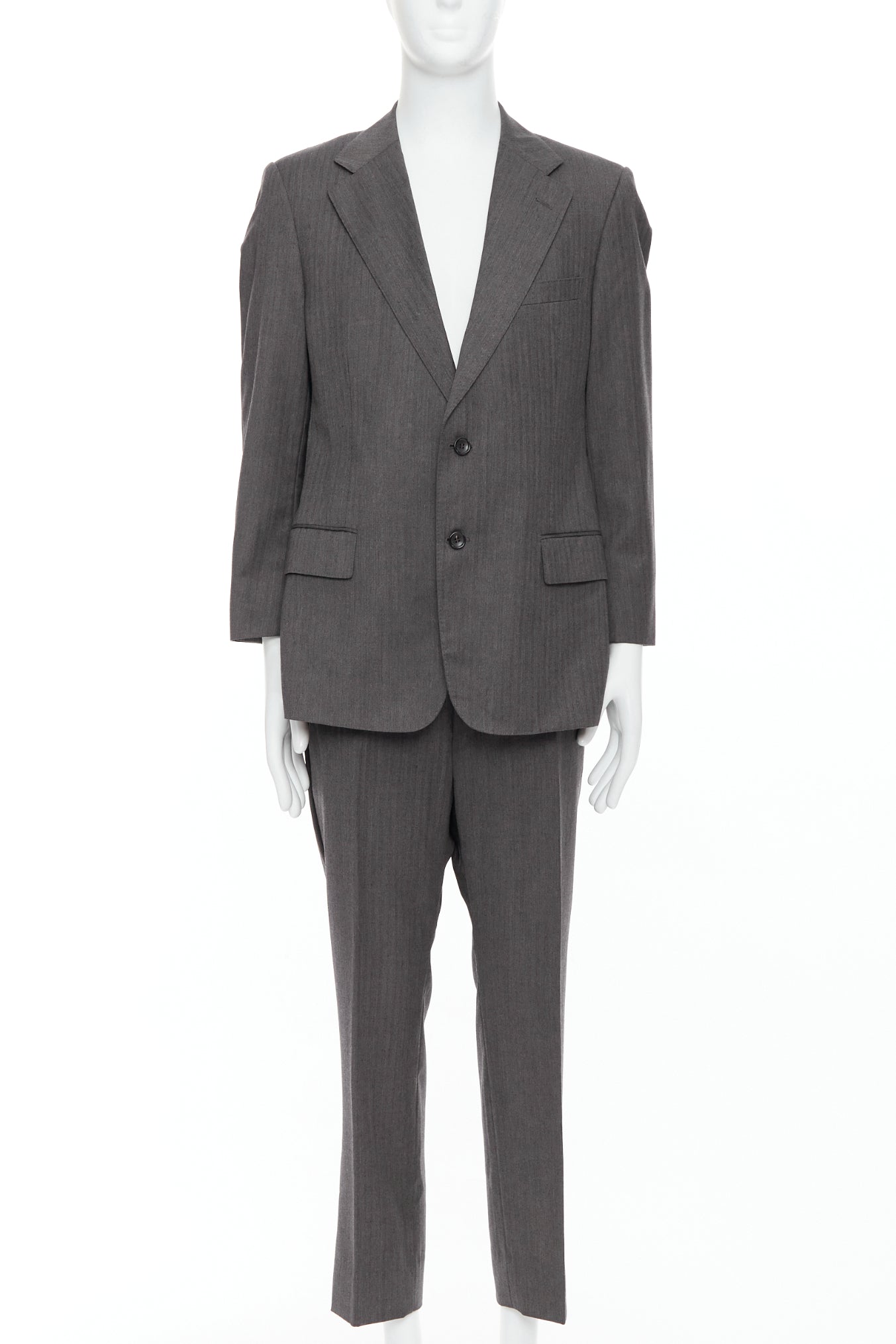 Gucci Grey Cropped Sleeve Suit