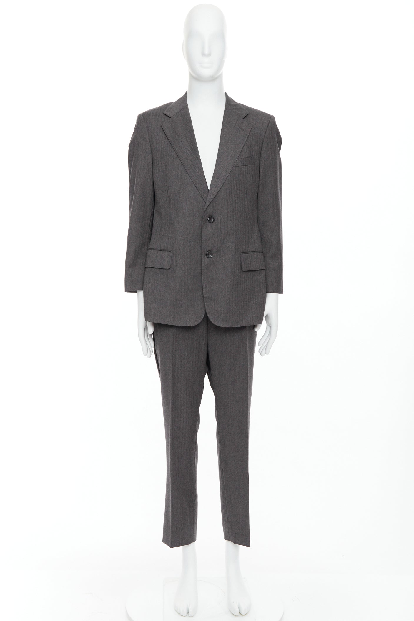 Gucci Grey Cropped Sleeve Suit - Image 14